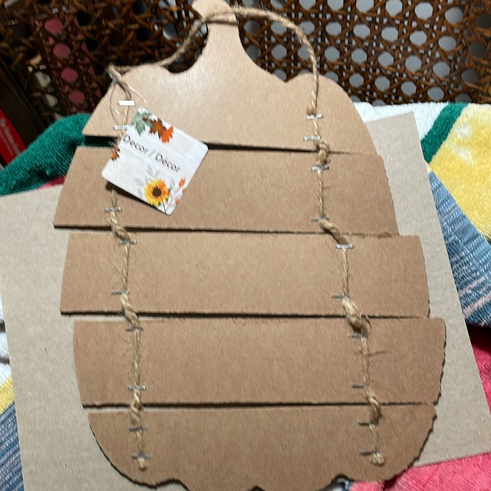 🍀$12 bundles NEW Craft Hanging gourd panel decor to paint add fabric add words - Picture 2 of 8